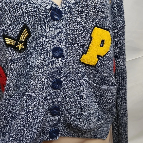 Freshman 1996 Button Up Sweater Small High School Jacket Look Back Shirttail - Picture 4 of 14